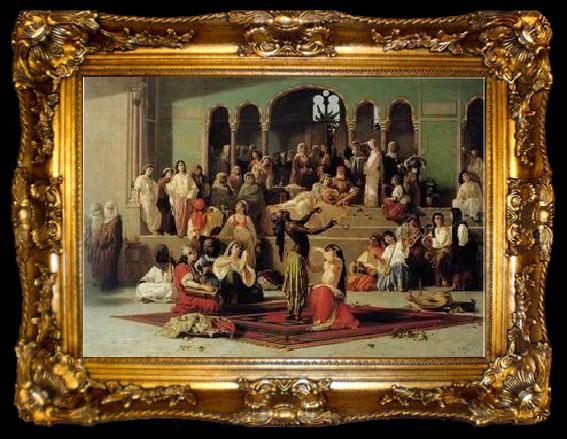 framed  unknow artist Arab or Arabic people and life. Orientalism oil paintings 62, ta009-2